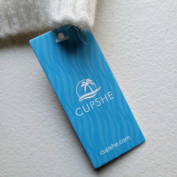 CUPSHE Ribbed White/Ivory  Tank Top Size XL - Picture 10 of 12